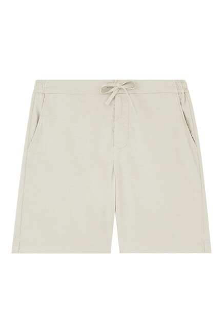 Sergio Stretch Linen-cotton Blend Shorts